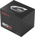 Sena 50S-10 čierna / Motocyklová Bluetooth interkom súprava / dosah 8 km / 4 užívatelia / FM rádio / BT 5.0 (50S-10)