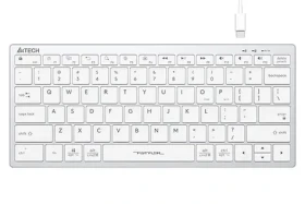 A4Tech FBX51 biela / Nízkoprofilová klávesnica / CZ layout / USB-A (FX51-WH)