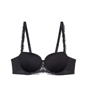 Dámska podprsenka Wild Azalea Florale WHP - BLACK - black 0004 - TRIUMPH BLACK 85D