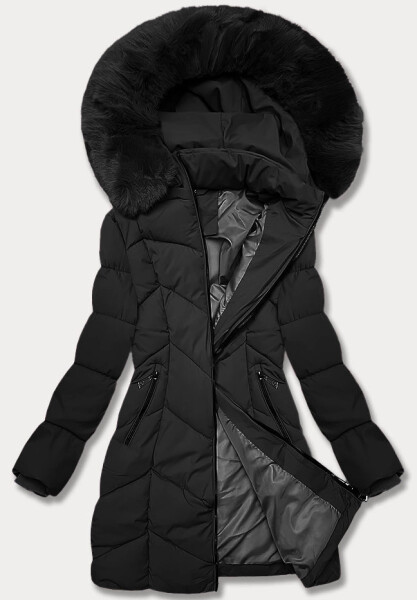 Dámska zimná bunda S'west Black (B8306-1) odstíny černé 52