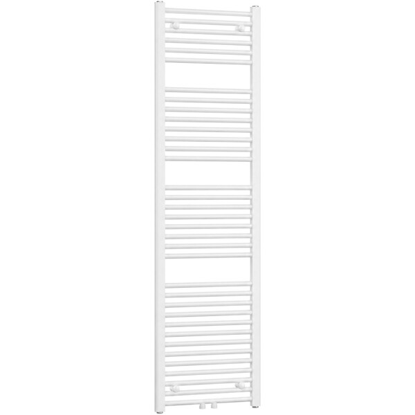CERANO - Koupelnový radiátor Benito - středové připojení 50mm/boční - 703 W - bílá lesklá - 1700x450 mm CER-808046