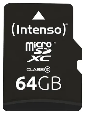 INTENSO microSDXC 64GB / Pamäťová karta / Class 10 / čítanie 25 MB/s / SD adaptér (3413490)