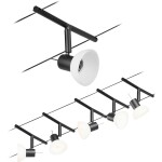 Paulmann Wire Systems 94450 kompletný systém lankových svietidiel GU5.3 čierna (matná), chróm; 94450