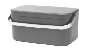 Brabantia Kôš na bioodpad tmavo šedá 1.8L / 22.1 x 10.7 x 12.7 cm (117541)