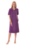 Dámske šaty Bari s golierom šumivé hrozno - Vestis XL