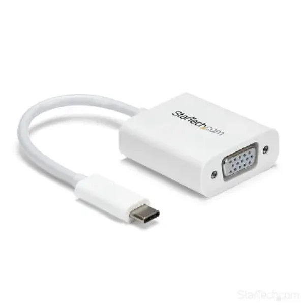 StarTech adaptér USB-C na VGA biela / 1920x1200 / 1080p (CDP2VGAW)