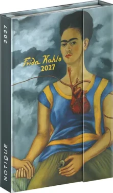 NOTIQUE Frida Kahlo 2027 / Týždenný magnetický diár / CZ a SK kalendárium / 11 × 16 cm