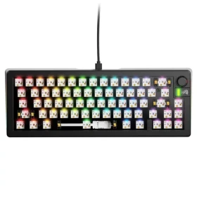 Glorious GMMK 3 65% barebone ANSI čierna / herná 65% TKL / USB-C / bez spínačov / ANSI layout / RGB / 1.4m (GLO-KB-GMMK3-65-BB-W-BLK-US)