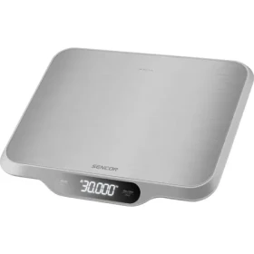 Sencor SKS 7300 strieborná / digitálna kuchynská váha / max. 30 kg / funkcia TARE / nerez povrch (8590669309832)
