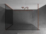 MEXEN/S - Kioto Sprchová zástena WALK-IN 120 x 85, transparent, meď kartáčovaná 800-120-212-65-00-085