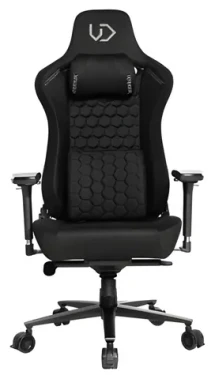Ultradesk Herné kreslo Throne čierna / textil / 4D podrôčky / 140 kg / sklon 90-170° (UDESK-TH-BK)