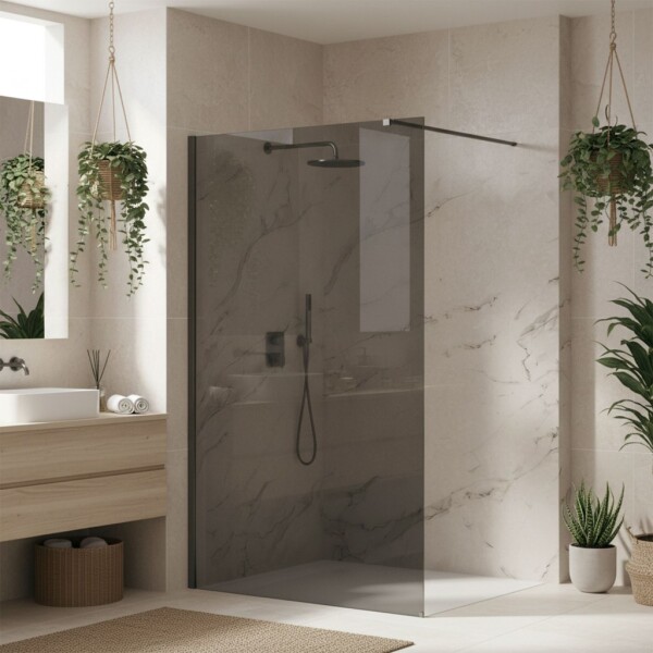 REA/S - Sprchová zástena Flexi Grey / Titan 80 KPL-K99486