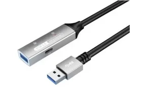 PremiumCord USB 3.2 repeater kábel Male-Female 10 m / Predlžovací kábel / 5 Gbps / hliníkové púzdro (ku3rep10al)