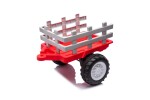 Mamido Mamido Detský elektrický traktor s vlečkou Farm 24V 2x45W EVA kolesá červený