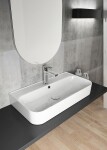 ISVEA - SISTEMA U keramické umývadlo 70x38cm, biela 10PL53070
