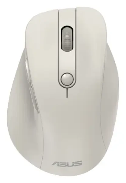 Asus MD105 béžová / Bezdrôtová optická myš / 1200-2400 DPI / Bluetooth 5.0 + 2.4 GHz / tichá (90XB0AH0-BMU000)