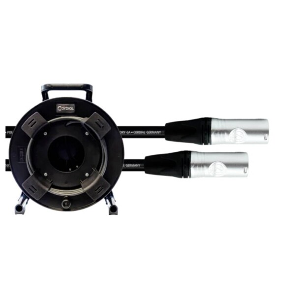 Cordial 15631 RJ45 sieťové káble, prepojovacie káble CAT 6A S/FTP 50.00 m čierna krytie PUR 1 ks; 15631