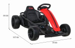 Mamido Detská elektrická motokára FX1 Drift Master červená