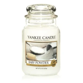 Yankee Candle Baby Powder veľký pohár 623g / doba horenia: až 150 h / dopredaj (1122150E)