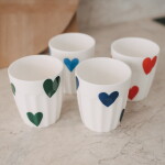 Eulenschnitt Porcelánový hrnek Hearts 290 ml – dark blue