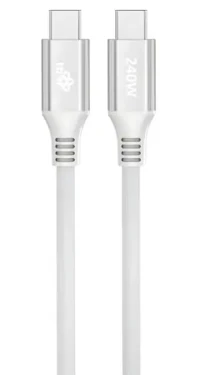 TB Touch USB-C - USB-C 240W biely / Dátový kábel / 1 m / Power Delivery (AKTBXKUCCOSI10W)