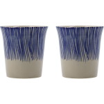 House Doctor Kameninový hrnček Diva Blue 250 ml – set 2 ks