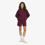 Mikina adidas W 3 Stripes Fleece Studio Hoodie Maroon L