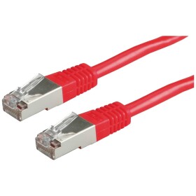 Roline 21.15.0331 RJ45 sieťové káble, prepojovacie káble CAT 5e S/FTP 1.00 m červená (jasná) dvojžilový tienený, pozlátené kontakty 1 ks; 21.15.0331