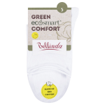 Dámské ponožky bio bavlny lemem GREEN COMFORT SOCKS BELLINDA bílá model 15437549