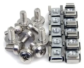 StarTech M6 sada klietkových matíc a skrutiek / Sada klietkových matíc a skrutiek / kov / 100 ks / skrutka 12 mm (CABSCREWM62)