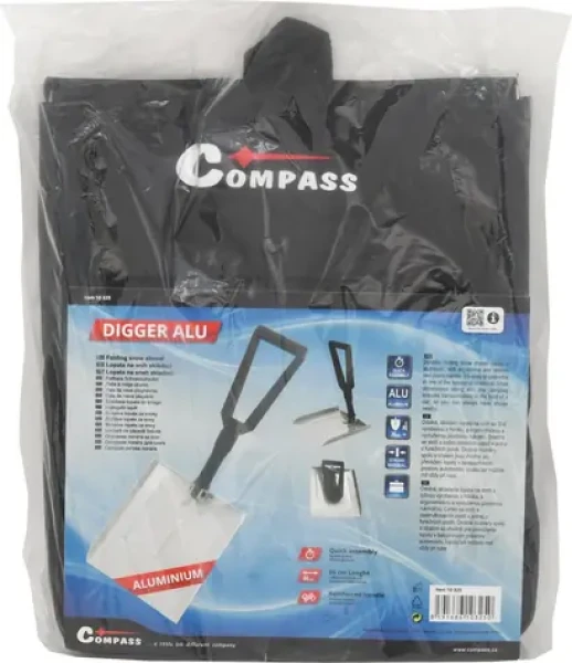 Compass DIGGER / Lopata na sneh / skladacia / hliníková / dĺžka 66 cm