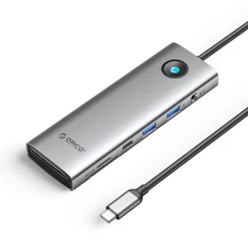 Orico USB-C hub 9v1 PD 100W (Orico PW11-9P25R-GY-BP) / USB-C hub / HDMI 4K 60Hz / RJ45 2.5G / 2x USB-A 3.0 / USB-C 3.0 (ORICO-PW11-9P25R-GY-BP)