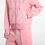 Mikina Playboy x FTSHP Girls Velvet Hoodie Pink L