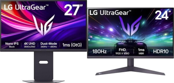 LG UltraGear 27G850A-B + UltraGear 24GS50F-B