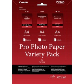 Canon Pro Photo Paper Variety Pack A4 PVP-201 6211B021 fotografický papier A4 210 g/m² 15 listov vysoko lesklý, hodvábne lesklý, matný; 6211B021