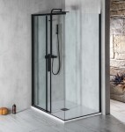 POLYSAN - ALTIS BLACK obdĺžniková sprchová zástena 1300x1000 L/P varianta AL4012BAL6112B