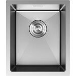 MEXEN - Trixo oceľový drez 1-bowl 370 x 440 mm, nerez 6412371000-01