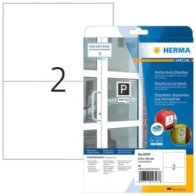 Herma Etikety Outdoor biela / Etikety / vodeodolné / 210x148 mm / 40 ks (10797)