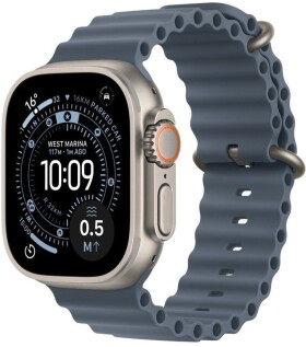 Apple Apple Watch Ultra 3 49 mm Ocean Band nerusejosa terauda / zila - Viedpulkstenis Ultra 3 MEWH4ET/A (195950608762)