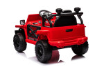 Mamido Mamido Elektrické autíčko OFFROAD červené 12V Vysoký podvozok, široké sedadlo, Odpružené nápravy, 2,4 GHz Diaľkové ovládanie LED svetlá