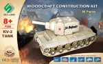 Woodcraft Drevené 3D puzzle Tank KV-2