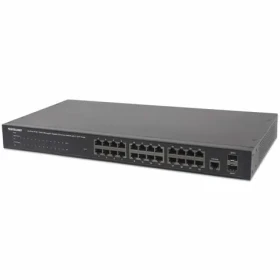 Intellinet Switch 24x GE Web-Managed PoE+ / Switch / 24- Port / 1000 Mbps / 2x SFP / 24x PoE+ / 19" (560559)