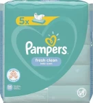 Pampers Fresh Clean detské vlhčené obrúsky 5 x 52 ks (8001841078137)