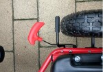 Mamido Detská šliapací motokára s nafukovacími kolesami A-15 červená