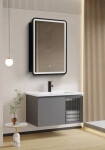 Zrkadlová skrinka s osvetlením SAT 50x71 cm čierna SATZGALED5071CE SATZGALED5071CE