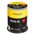 INTENSO DVD- R 4,7GB / Optické médium / 16x / 100 ks / Cake box (4101156)