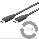 PremiumCord prepojovací kábel USB 3.1 konektor C samec - USB 3.1 konektor C samec 0.5m (ku31cc05bk)