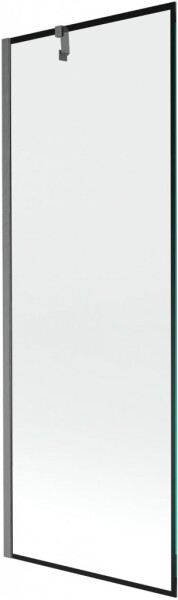 MEXEN/S - Next vaňová zástena FIX 70 x 150, čierna vzor, grafit kartáčovaná 895-070-000-00-70-66