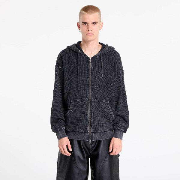 Mikina DIME Premium Waffle Zip Hoodie UNISEX Faded Black M