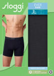 Pánske boxerky EVER Ease Short 2P - BLACK - black 0004 - SLOGGI BLACK S